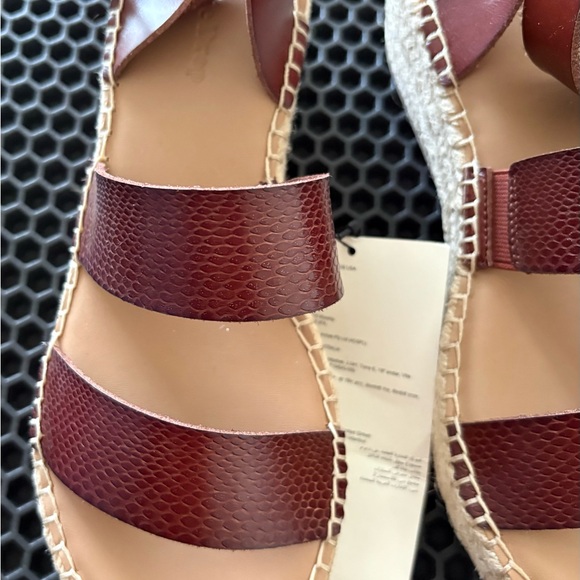 The Drop elegant  brown espadradille   sandals - Picture 3 of 6